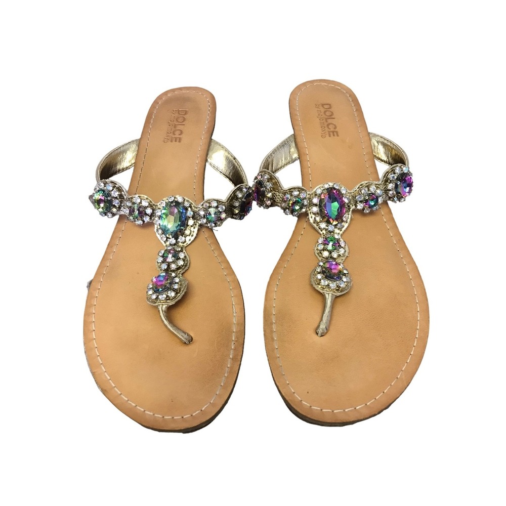 Dolce Rhinestone Bling sandals size 10
